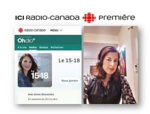Συνέντευξη Αλεξάνδρας Κουρουτάκη. ΙCI RADIO CANADA Première «Le 15-18»